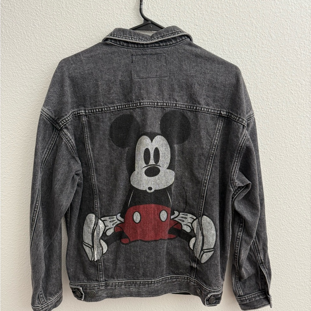 Mickey Mouse Denim Jacket - Black - image 1